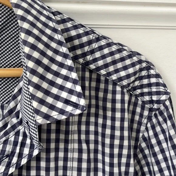 Dolce & Gabbana Blue Plaid Button Down Shirt - Picture 4 of 8